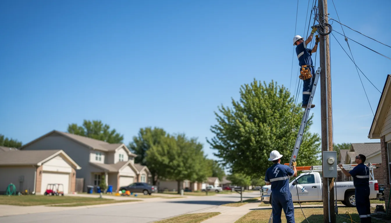 Residential electrician providing installation services in Covington, TX